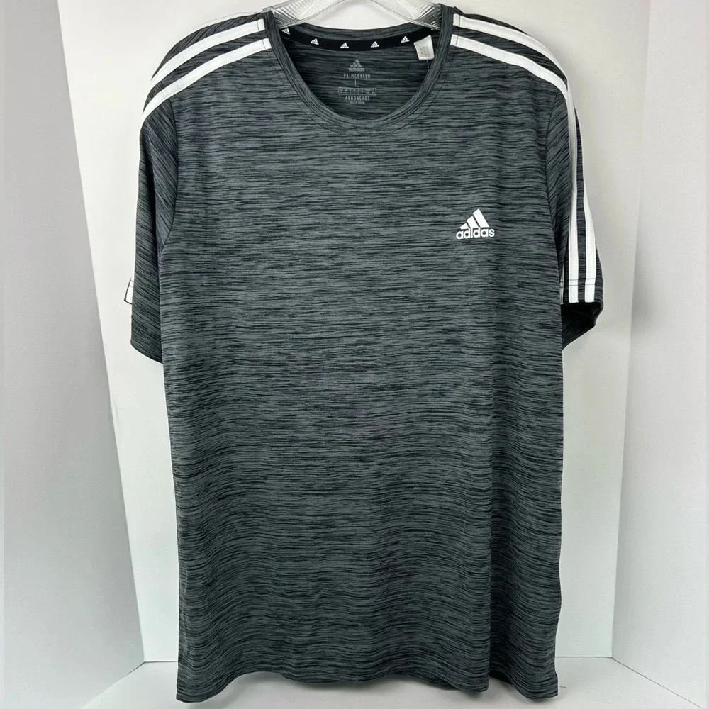New Adidas Men's Prime Green Aeroready Climacool Tech Dri-fit T-shirt Crew Large